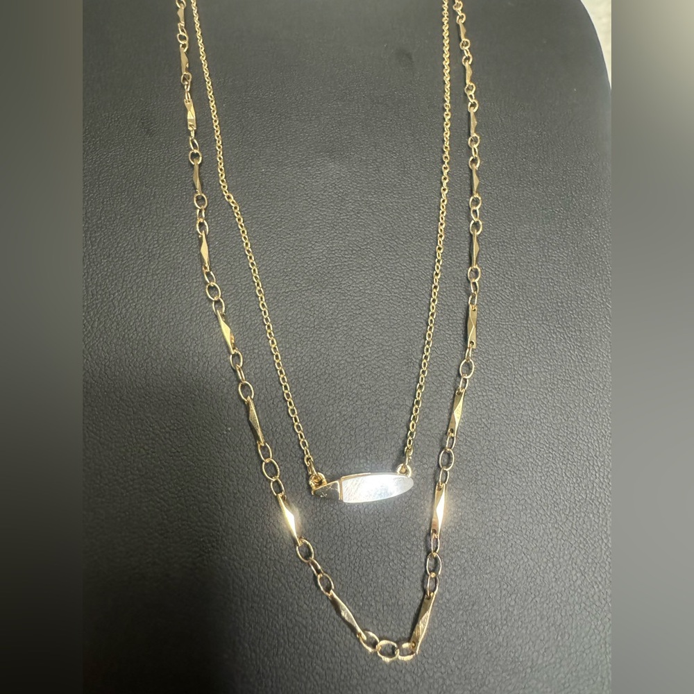a new day Gold and Silver Layered Necklace